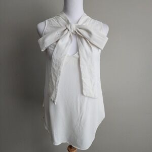 Naif Montreal Blouse Womens XS Bow Sheer Fairy‎ Cami Dainty Hyper Feminine Airy